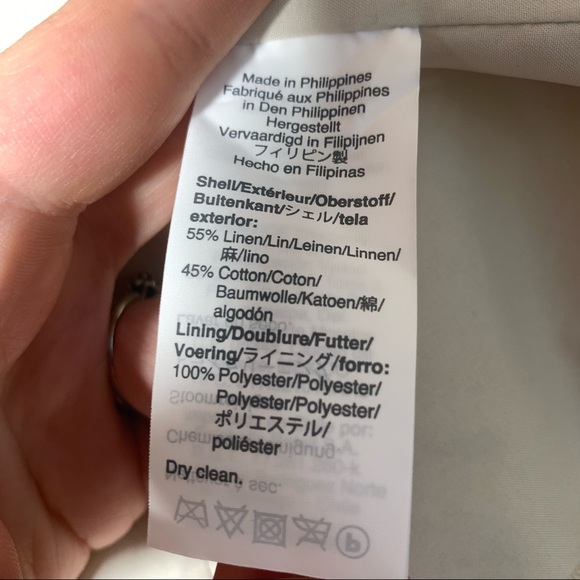 J.crew oatmeal beige cream linen cotton mix classic blazer one button NWT sz 6 - Picture 3 of 11